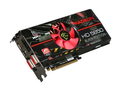 Picture of XFX HD 585X ZABC Radeon HD 5850 Black Edition 1GB 256-bit DDR5 PCI Express 2.1 x16 HDCP Ready CrossFireX Support Video Card