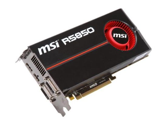 Picture of MSI R5850PM2D1GOC Radeon HD 5850 1GB 256-bit GDDR5 PCI Express 2.1 x16 HDCP Ready CrossFireX Support Video Card