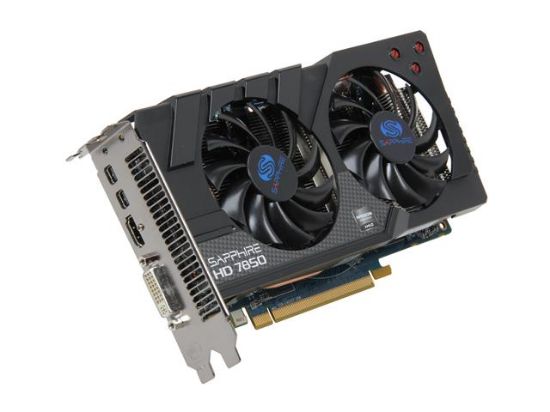 Picture of SAPPHIRE 11200-00-20G Radeon HD 7850 2GB 256-bit GDDR5 PCI Express 3.0 x16 HDCP Ready CrossFireX Support Video Card (11200-00-20G)