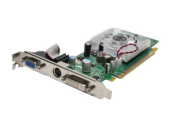 Picture of EVGA 256 P2 N735 AR e-GeForce 8400GS Supporting up to 512MB (256MB onboard) 64-bit GDDR2 PCI Express x16 HDCP Ready Video Card