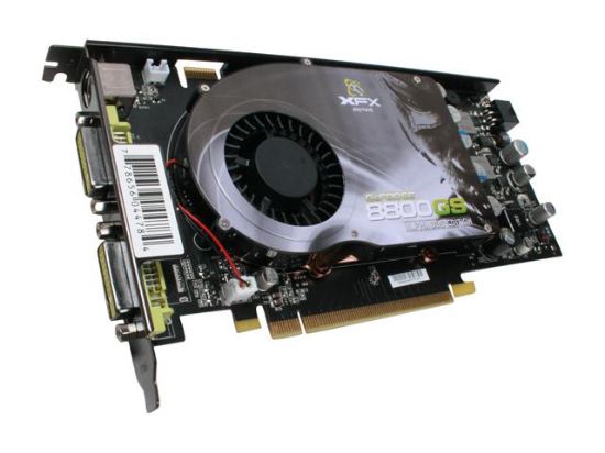 Picture of XFX PVT88SFDD4 GeForce 8800GS XXX 384MB 192-bit GDDR3 PCI Express 2.0 x16 HDCP Ready SLI Supported Video Card