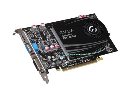 Picture of EVGA 512P31241TX GeForce GT 240 512MB 128-bit GDDR5 PCI Express 2.0 x16 HDCP Ready Video Card