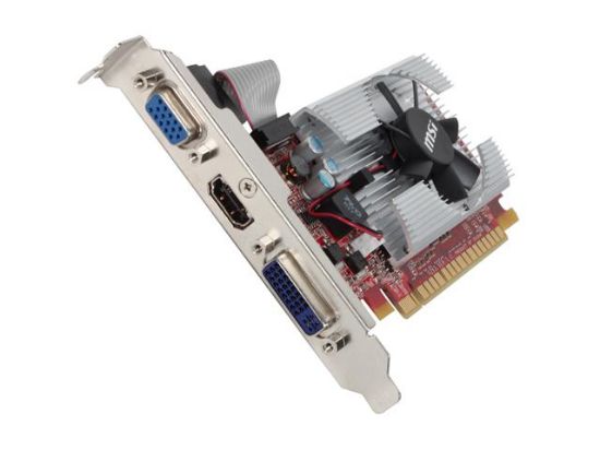 Picture of MSI N520GTMD2GD3/LP GeForce GT 520 (Fermi) 2GB 64-bit DDR3 PCI Express 2.0 x16 HDCP Ready Low Profile Ready Video Card