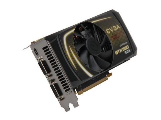 Picture of EVGA 01G-P3-1464 TR GeForce GTX 560 SE (Fermi) 1GB 192-bit GDDR5 PCI Express 2.0 x16 HDCP Ready SLI Support Video Card