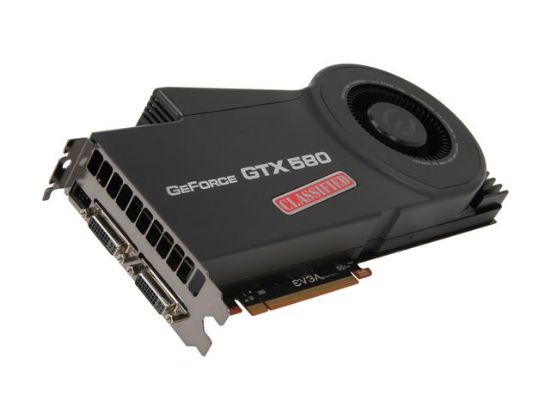 Picture of EVGA 03G-P3-1594-TX GeForce GTX 580 (Fermi) Classified 3GB 384-bit GDDR5 PCI Express 2.0 x16 HDCP Ready SLI Support Video Card