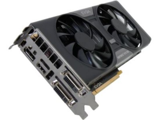 Picture of EVGA 02GP42765AR GeForce GTX 760 SuperClocked 2GB 256-bit GDDR5 PCI Express 3.0 SLI Support w/ ACX Cooler Video Card