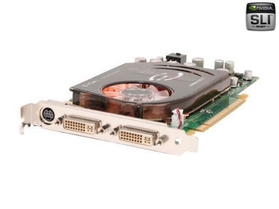 Picture of EVGA 256-P2-N636 AR GeForce 7950GT 256MB 256-bit GDDR3 PCI Express x16 HDCP Ready SLI Support Video Card