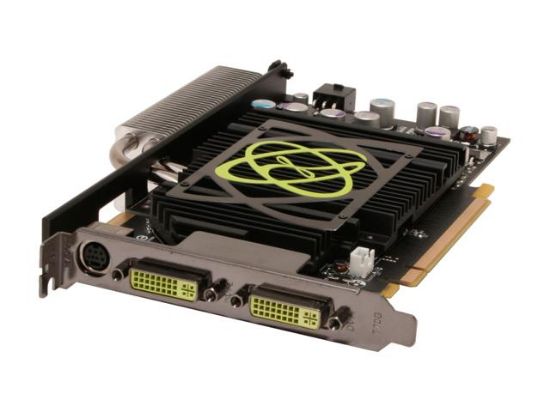 Picture of XFX PV-T71J-YHD9  GeForce 7950GT 512MB 256-bit GDDR3 PCI Express x16 HDCP Ready SLI Support HDCP Video Card