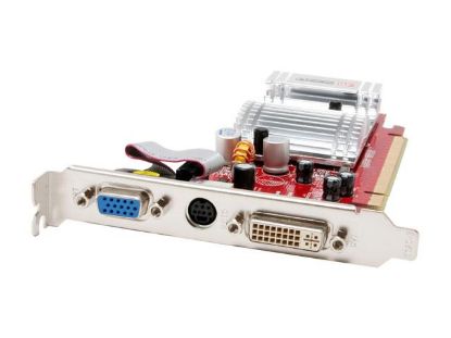Picture of POWERCOLOR X300SE128HM X300SE 128HM(HM 512M) Radeon X300SE 512MB HyperMemory(128MB on board) 64-bit DDR PCI Express x16 Low Profile Video Car