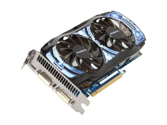 Picture of GIGABYTE GVN460OC21GI GeForce GTX 460 (Fermi) 1GB 256-bit GDDR5 PCI Express 2.0 x16 HDCP Ready SLI Support Video Card