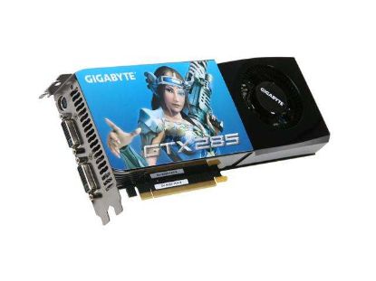 Picture of GIGABYTE GVN2851GHB GeForce GTX 285 1GB 512-bit GDDR3 PCI Express 2.0 x16 HDCP Ready SLI Support Video Card