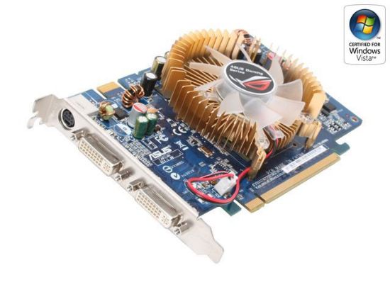 Picture of ASUS EN8600GT/HTDP/512M GeForce 8600 GT 512MB 128-bit GDDR3 PCI Express x16 HDCP Ready SLI Support Video Card