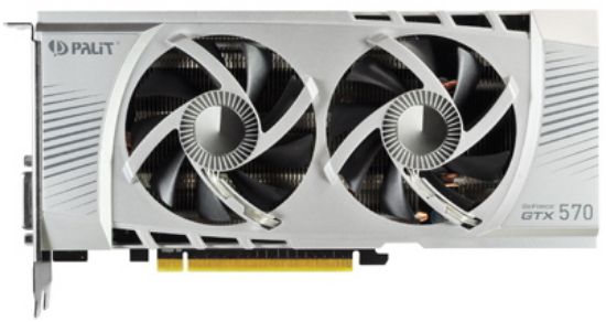 Picture of PALIT NE5X570S10DA-1101F GeForce GTX 570 Sonic 1280 MB DDR5 2DVI/HDMI/Displayport PCI-Express Video Card