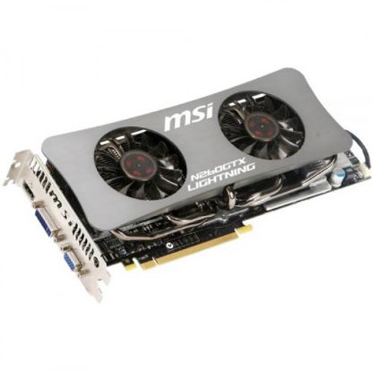 Picture of MSI N260GTX LIGHTNING GeForce GTX 260 1792MB 448-bit DDR3 PCI Express 2.0 x16 HDCP Ready SLI Support Video Card