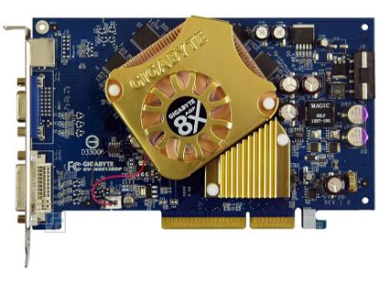 Picture of GIGABYTE GV N66128DP GeForce 6600 128MB 128-bit DDR AGP 4X/8X Video Card