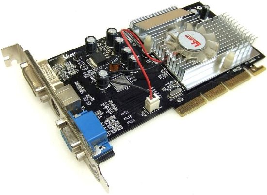 Picture of NVIDIA GF FX5500 GeForce FX5500 128MB DDR AGP 8X Video Card with DVI VGA TV-Out