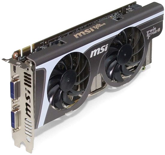 Picture of MSI N560GTX TWIN FROZR II/OC GeForce GTX 560 (Fermi) 1GB 256-bit GDDR5 PCI Express 2.0 x16 HDCP Ready SLI Support Video Card