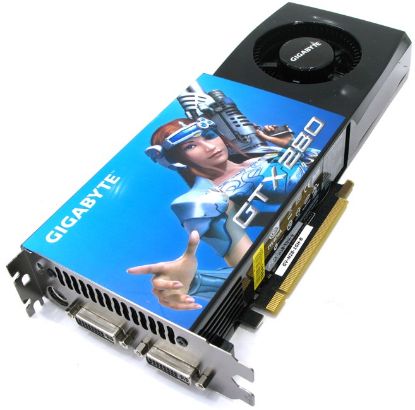 Picture of GIGABYTE GVN281GHBGA GeForce GTX 280 1GB 512-bit GDDR3 PCI Express 2.0 x16 HDCP Ready SLI Support Video Card