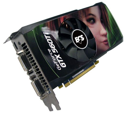 Picture of ECS NGTX560TI1GPIF1 GeForce GTX 560 Ti (Fermi) 1GB 256-bit GDDR5 PCI Express 2.0 x16 HDCP Ready SLI Support Video Card