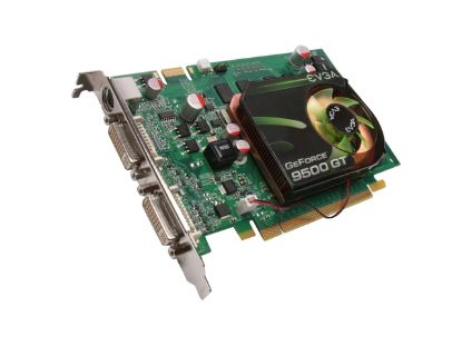 Picture of EVGA 512P3N954S3 GeForce 9500 GT 512MB 128-bit DDR2 PCI Express 2.0 x16 HDCP Ready SLI Support Video Card