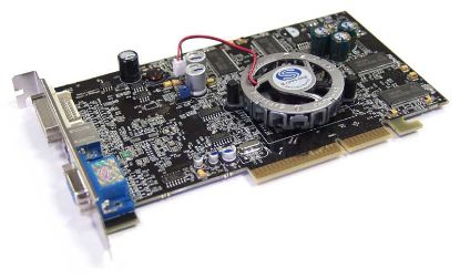Picture of SAPPHIRE 100573L 02 100573L-BK Radeon 9600XT 128MB 128-bit DDR AGP 4X/8X Video Card