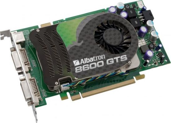 Picture of ALBATRON PX8600GTS256 GeForce 8600 GTS 256MB 128-bit GDDR3 PCI Express x16 HDCP Ready SLI Support HDCP Video Card