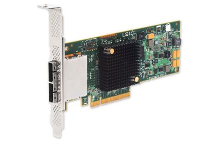 Picture of HP 638836-001 9207-8E 8-port PCI Express to 6Gb/s Serial Attached SCSI (SAS) Host Bus Adapter