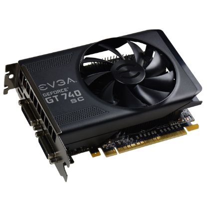 Picture of EVGA 02G P4 2743 KR NVIDIA GEFORCE GT 740 SUPERCLOCKED 2GB DDR3 PCI-E 3.0 VIDEO CARD.