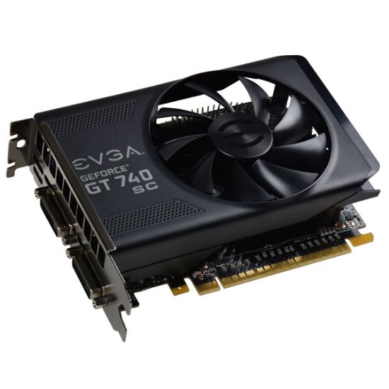 Picture of EVGA 02G-P4-2743 KR NVIDIA GEFORCE GT 740 SUPERCLOCKED 2GB DDR3 PCI-E 3.0 VIDEO CARD.